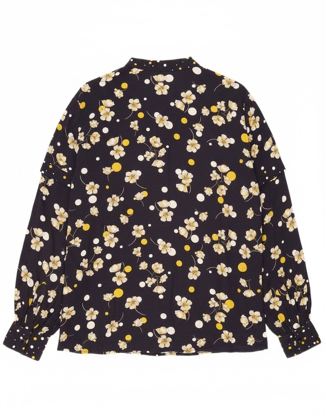 Penny Black Womens Pullover Shirt UK 16 Large Navy Blue Floral Viscose