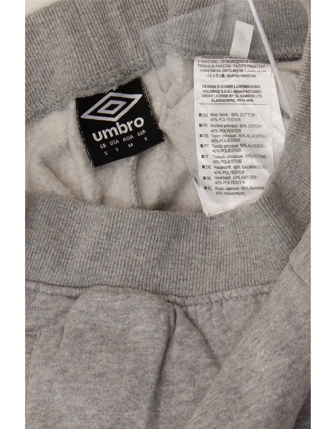 UMBRO Herre Graphic Crop træningsdragt Bukser Små grå bomuld