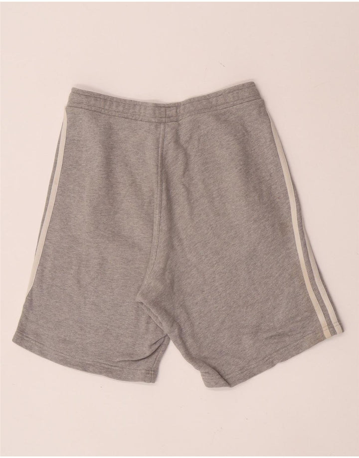 Adidas Sportsshorts til mænd, små grå flækkede bomuld