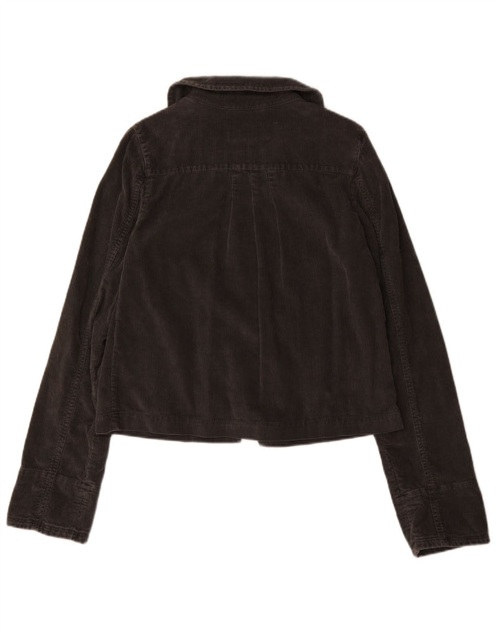 White Stuff Womens Corduroy Jacket UK 8 Small Grey Bomuld