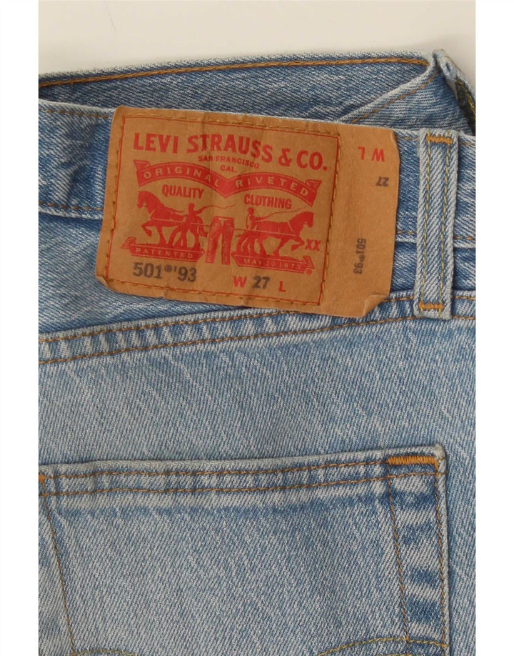 Levi's Herre 501 Straight Jeans W27 L28 Blå Bomuld 90'erne