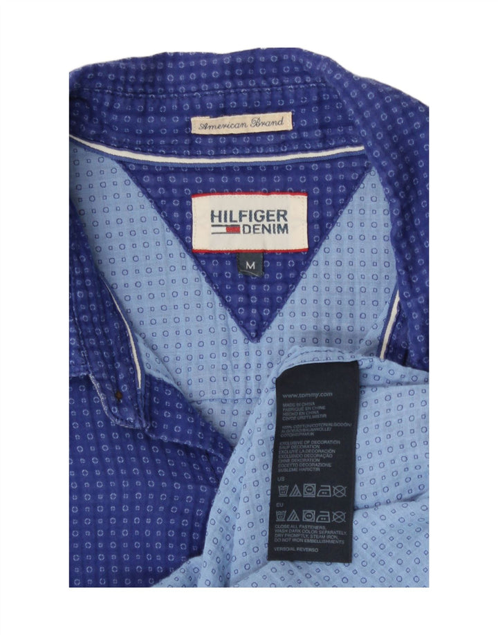 Tommy Hilfiger Herreskjorte Medium Blue Spotted Bomuld