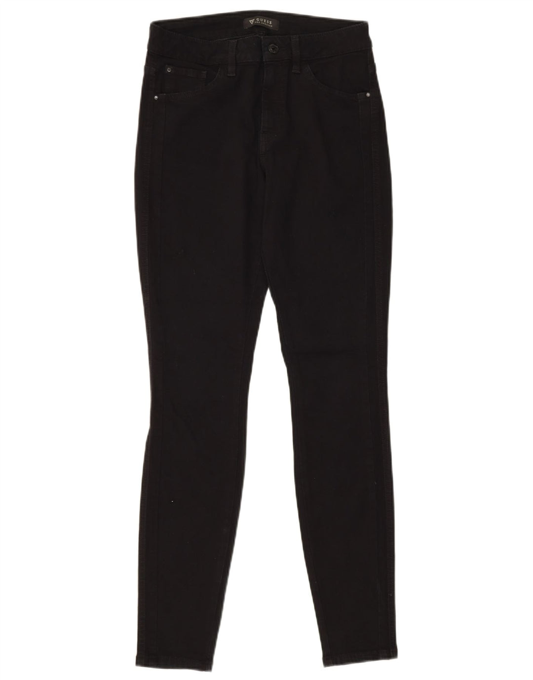 GUESS Womens Skinny Jeans W28 L31 Black Cotton