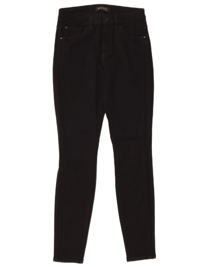 GUESS Womens Skinny Jeans W28 L31 Black Cotton