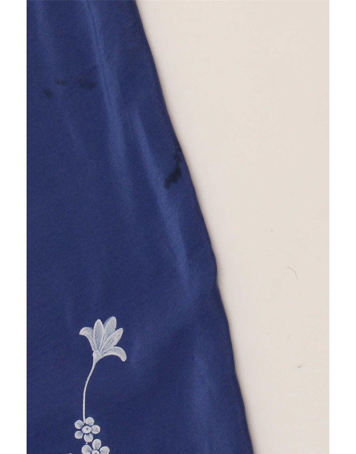 Vintage A-line nederdel til kvinder W26 Small Blue Floral