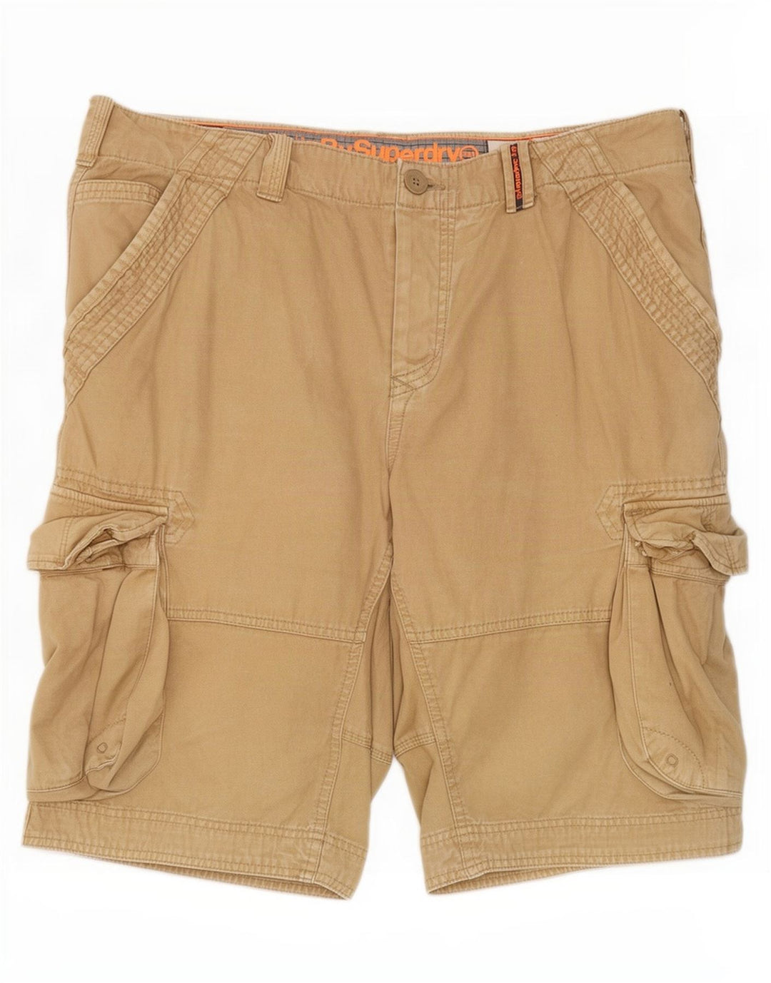 Superdry Herre Cargo Shorts 2XL W40 Beige Bomuld