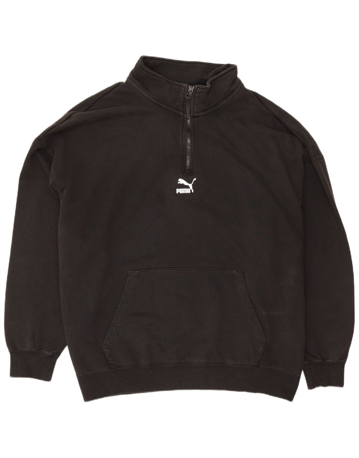 Puma Sweatshirt med lynlås til mænd 2XL Sort