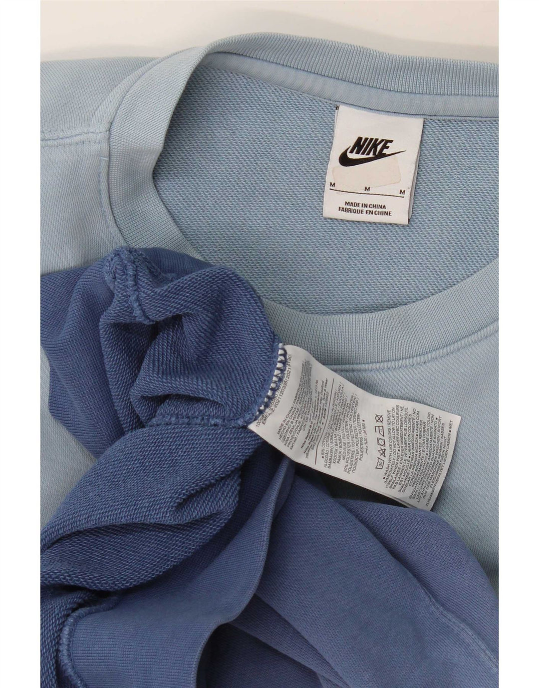 Nike Herre sweatshirt Jumper Medium Blue Tie Dye Bomuld