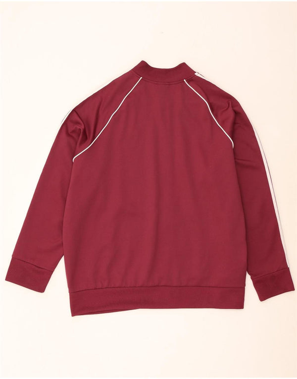 Adidas træningsdragt topjakke til kvinder UK 28/30 3XL Bourgogne bomuld