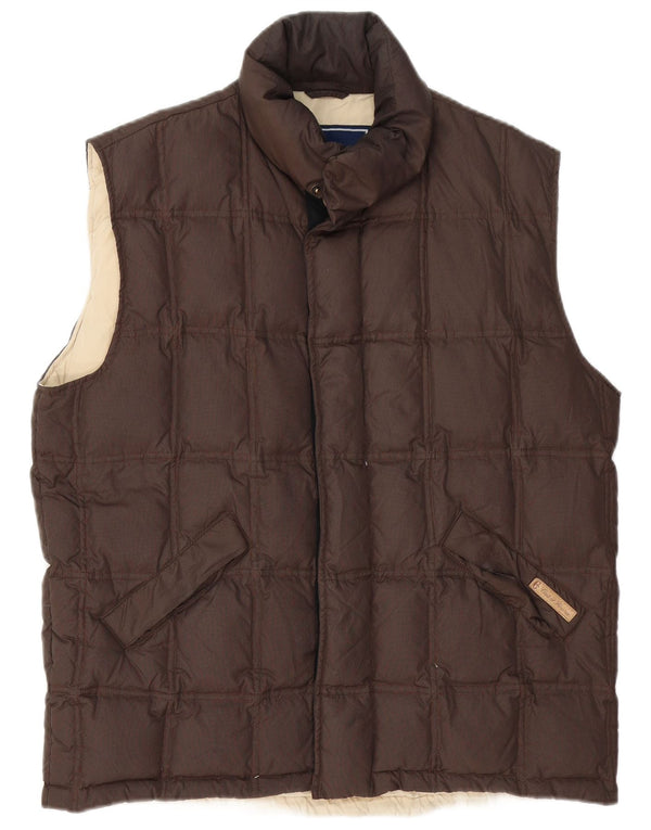 Conte of Florence Herre Polstret Gilet UK 40 Large Brown