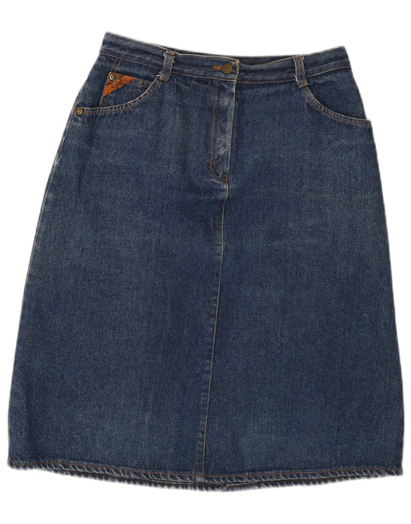 El Paso Dame Højtaljet Denim Nederdel IT 48 XL W30 Blå Bomuld