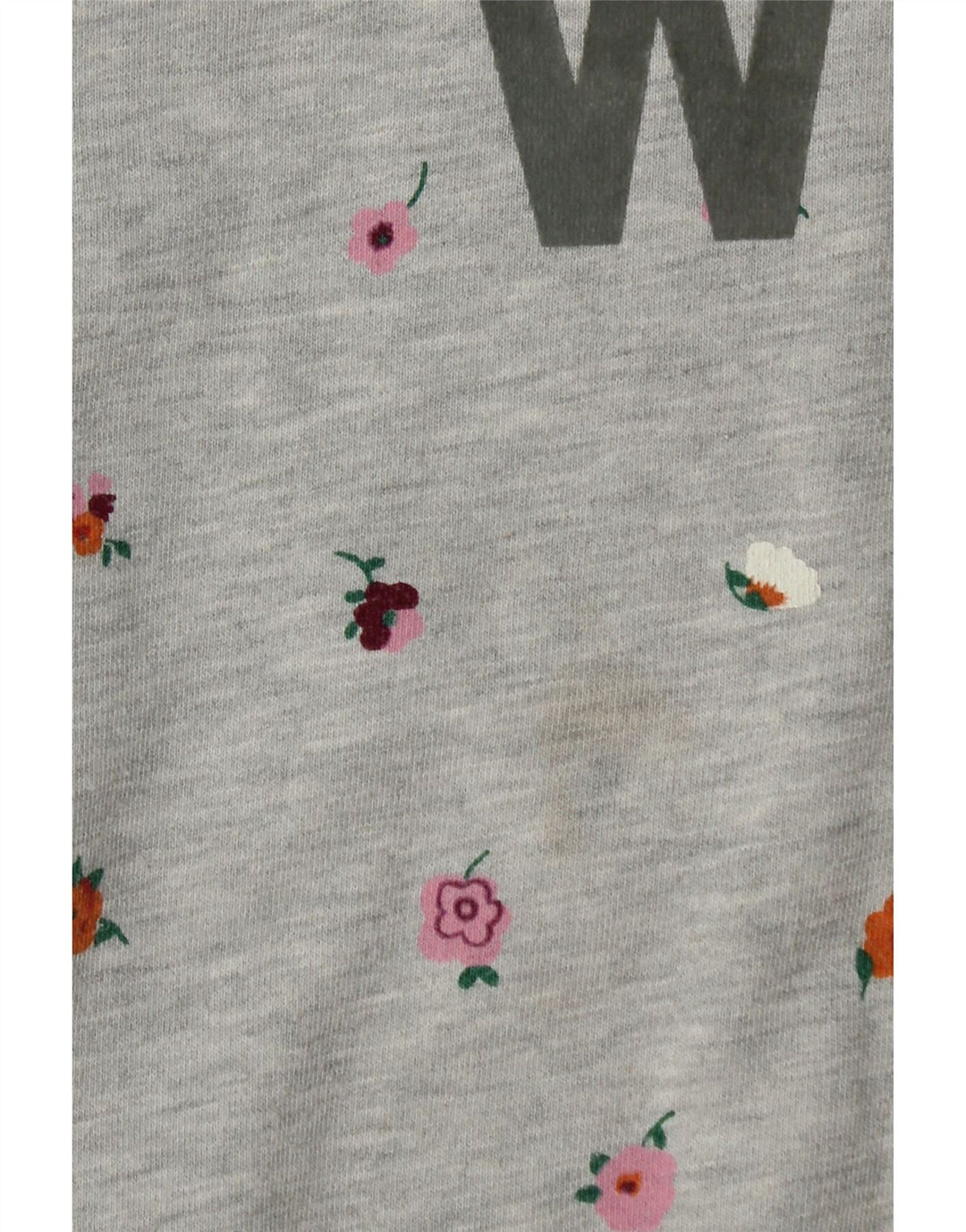 Jack Wills Dame Grafisk Sweatshirt Jumper UK 8 Small Grey Floral