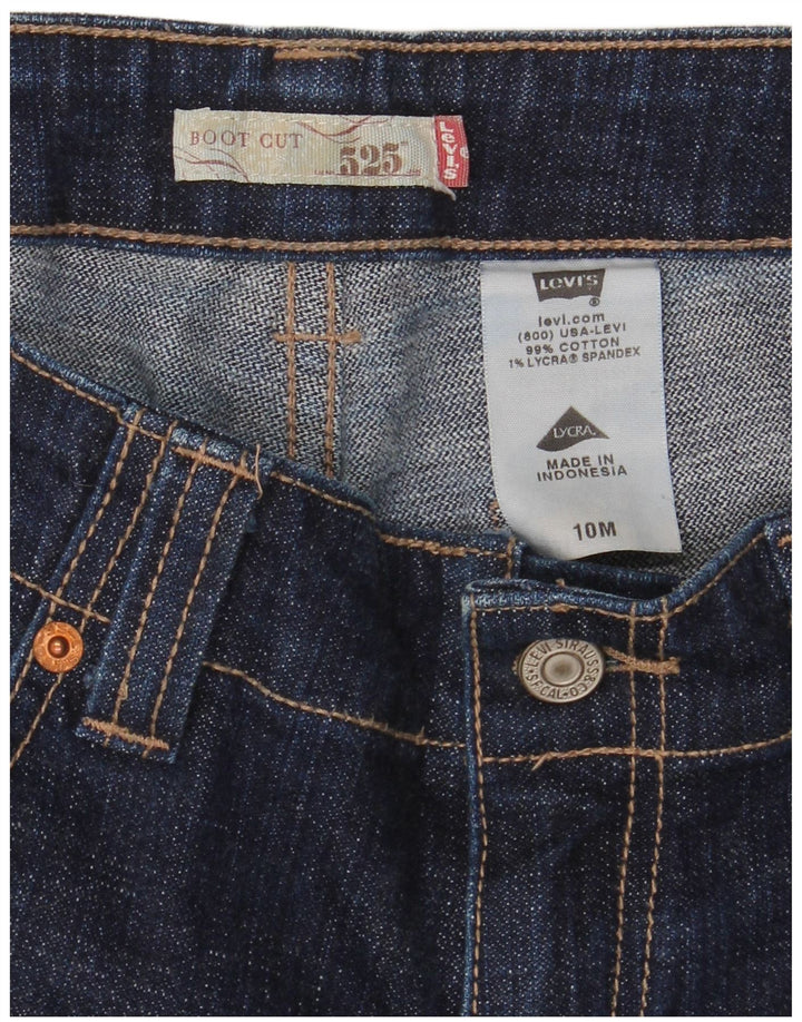Levi's Dame 525 Bootcut Jeans US 10 Medium W32 L32 Marineblå Bomuld