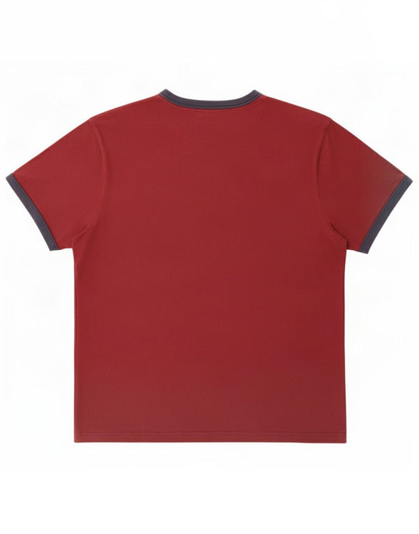 Jack Wills Mens Classic Fit T-Shirt Top XL Maroon Cotton