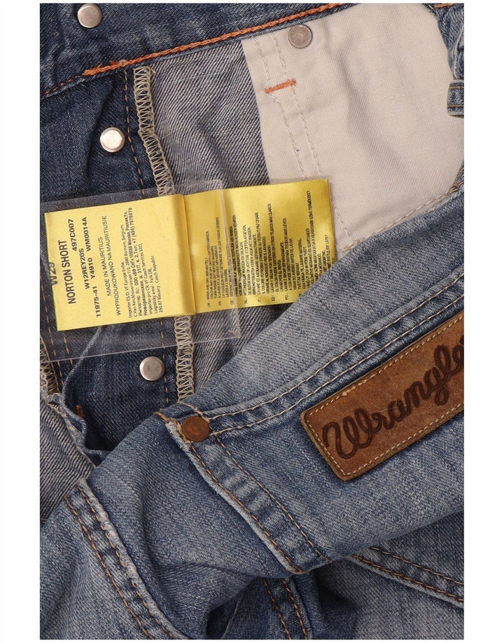 WRANGLER Norton denimshorts til mænd W29 Små blå bomuld