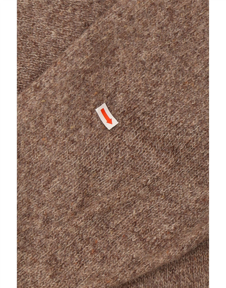 KAPPA Herre trøje med rund hals 2XL Brun Flecked Uld