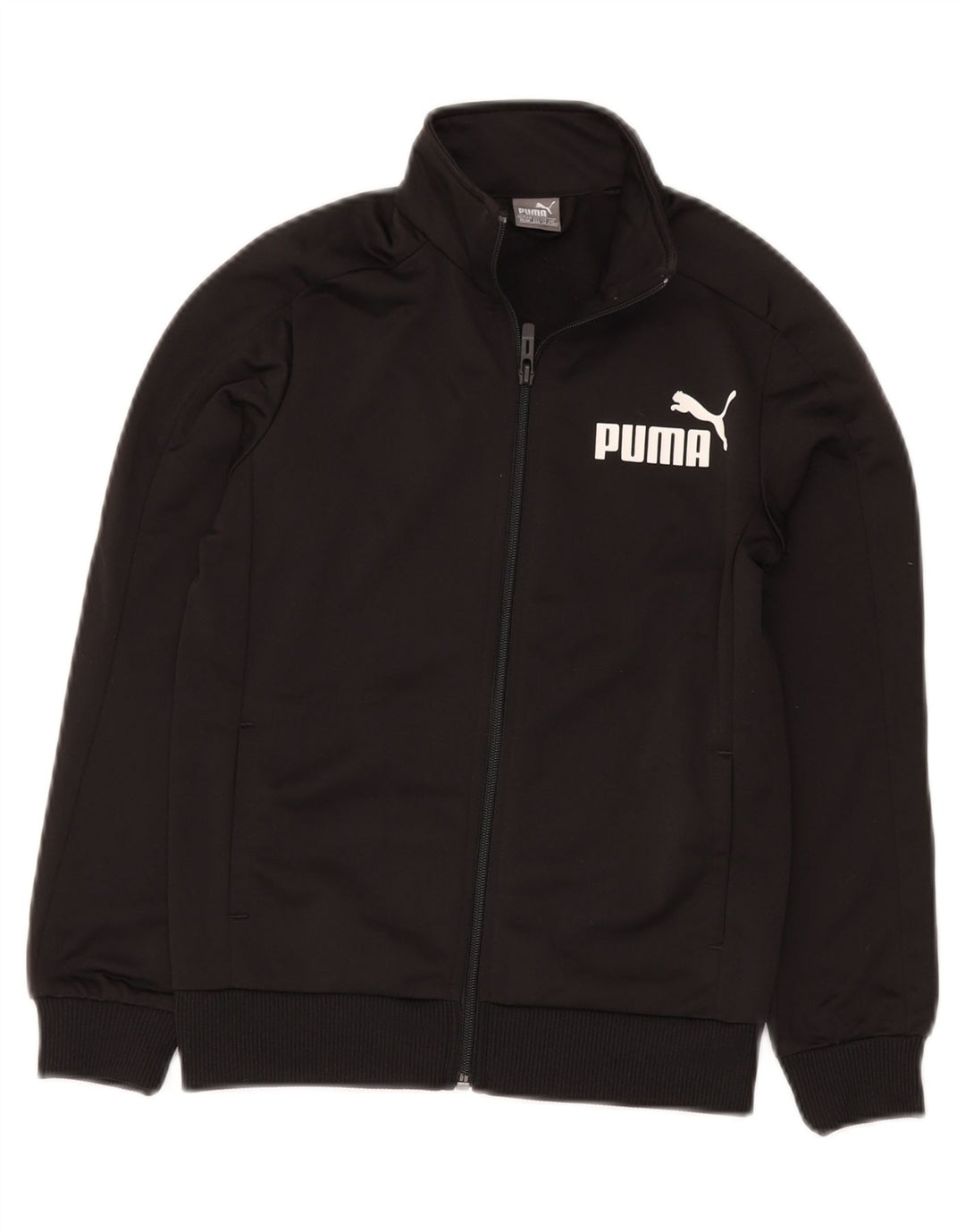 PUMA drenge grafisk træningsdragt topjakke 9-10 år medium sort polyester