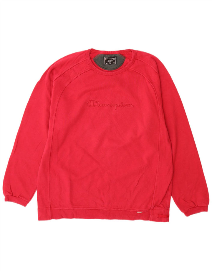 Champion Herre Grafisk Sweatshirt Jumper XL Pink Bomuld