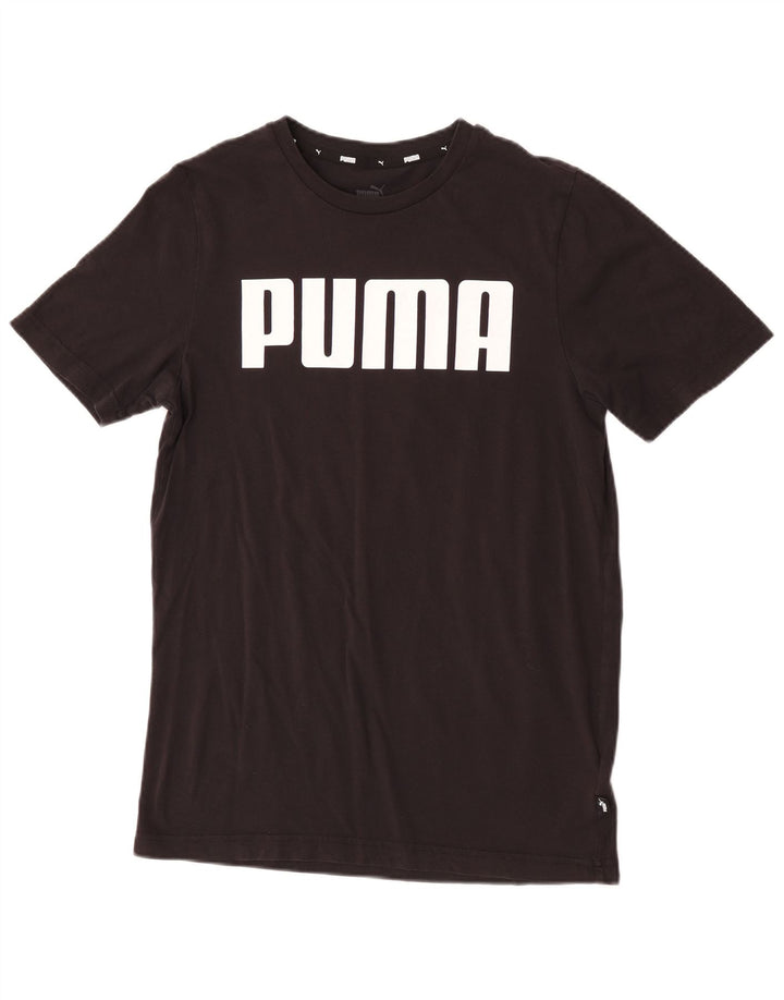Puma Herre grafisk T-shirt top lille sort bomuld