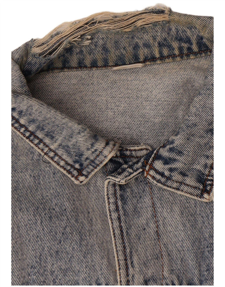 Vintage Herre denimjakke UK 38 Medium Blue Cotton