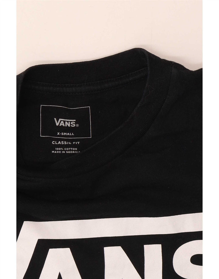 Vans Herre Classic Fit Grafisk Top Langærmet XS Sort Bomuld