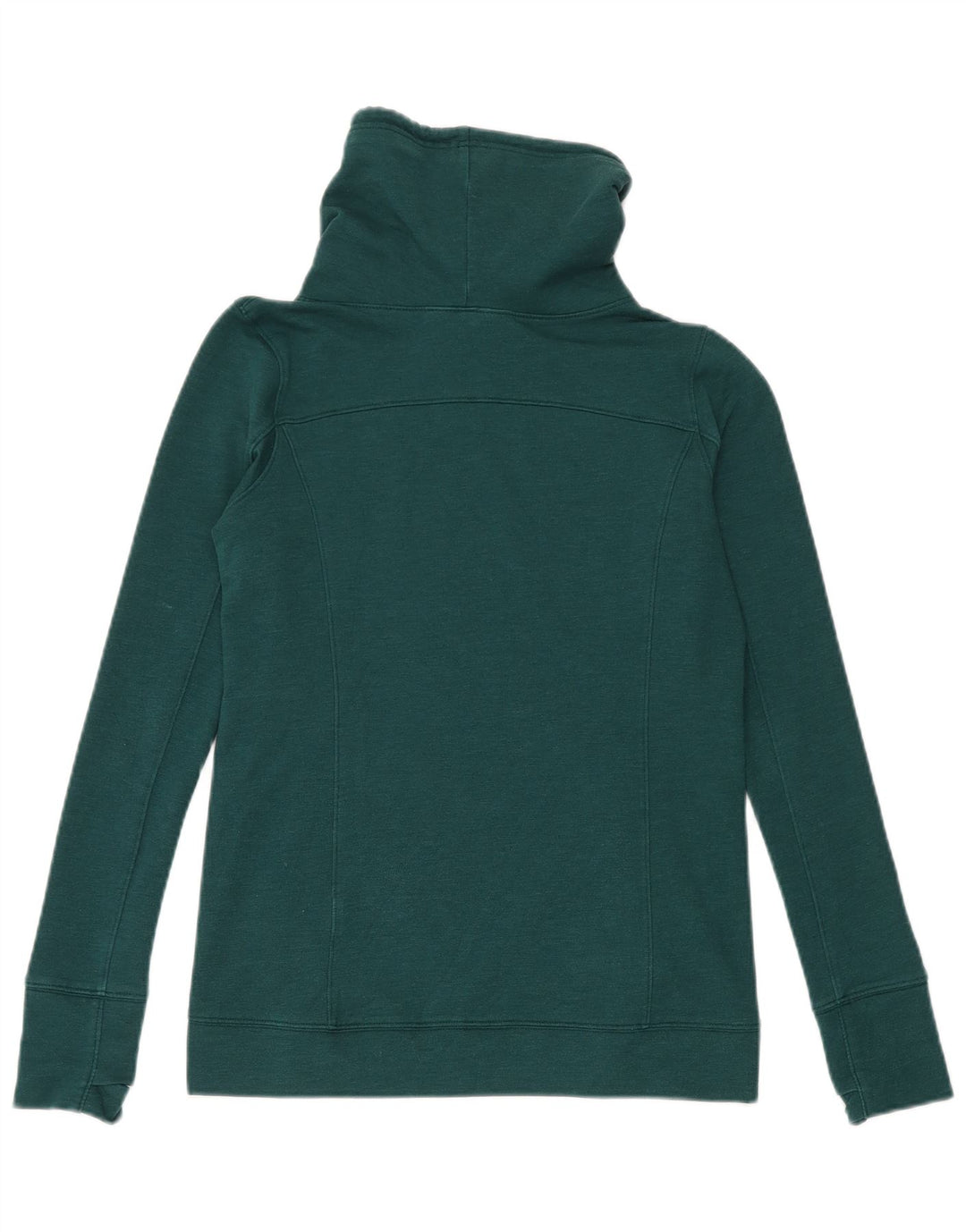 Under Armour Dame Roll Neck Sweatshirt Jumper UK 10 Small Green
