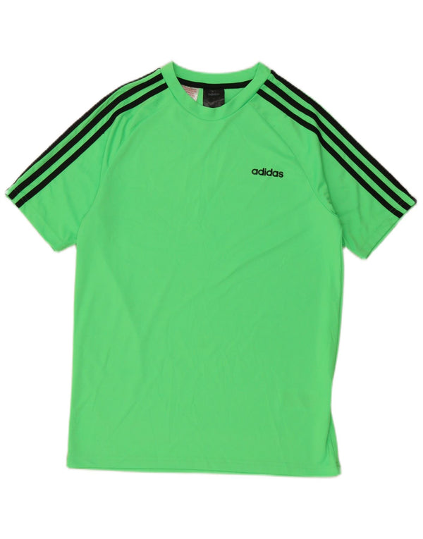 Adidas Boys T-Shirt Top 13-14 År Grøn Polyester