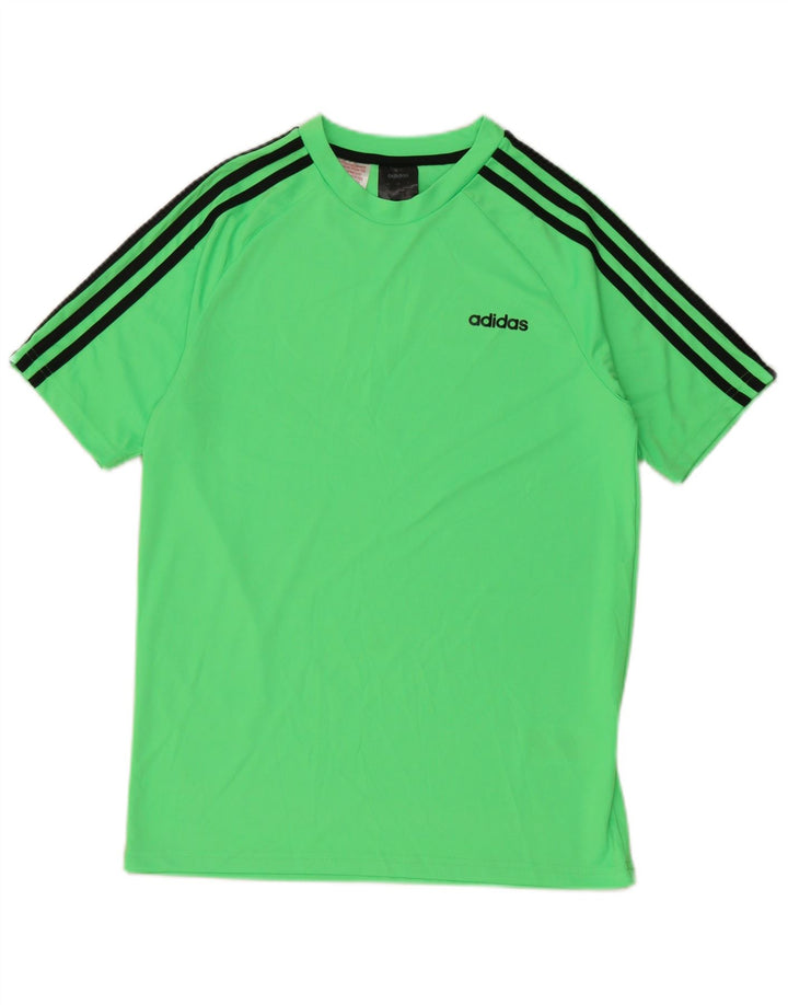 Adidas Boys T-Shirt Top 13-14 År Grøn Polyester