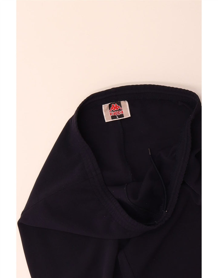 KAPPA Mens Tracksuit Trousers Large  Navy Blue Polyester Vintage Kappa and Second-Hand Kappa from Messina Hembry 