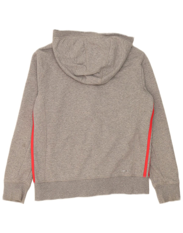 Adidas Dame Climalite Hættetrøje Sweater med lynlås UK 16/18 Stor grå Flecked