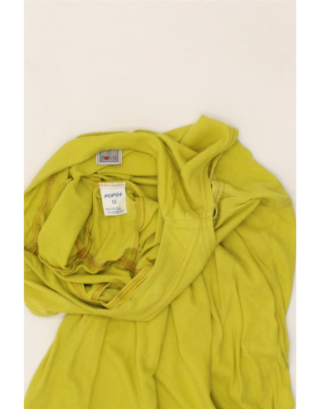 POP 84 Womens Sleeveless Sheath Dress UK 12 Medium Yellow Cotton Vintage POP 84 and Second-Hand POP 84 from Messina Hembry 