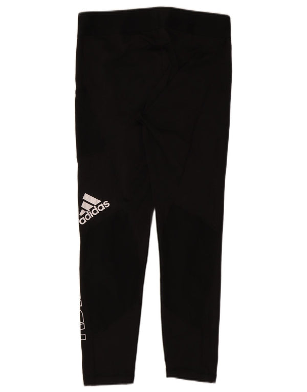 Adidas Dame Aeroready Grafiske Leggings UK 12/14 Medium Black