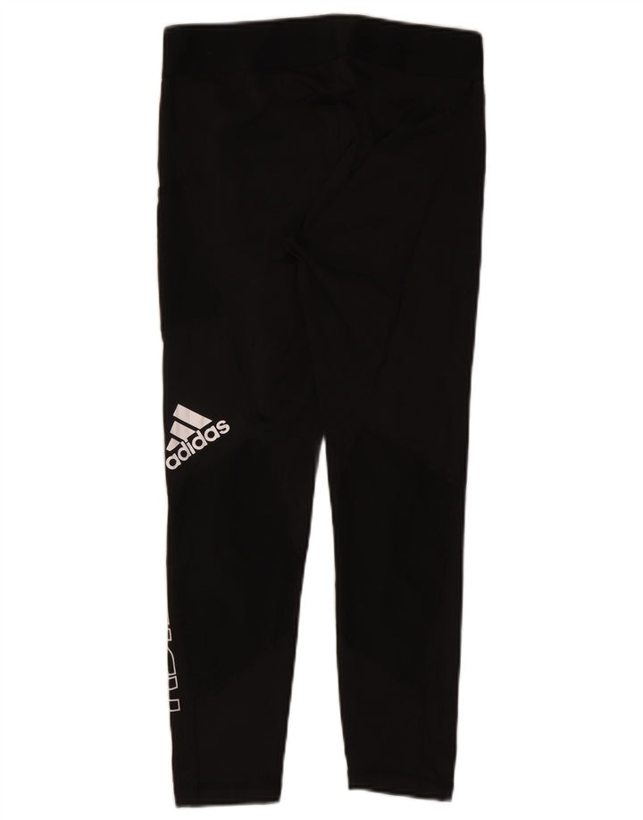 Adidas Dame Aeroready Grafiske Leggings UK 12/14 Medium Black