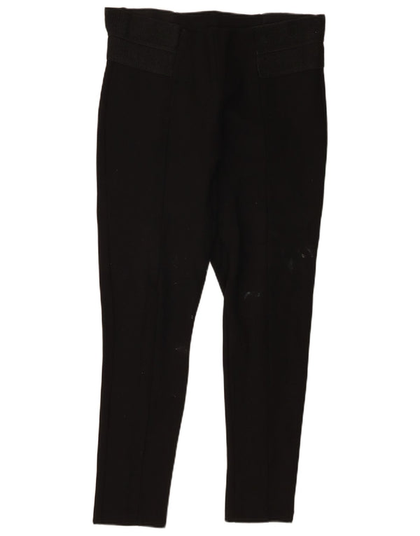 Zara Womens Leggings UK 14 Large Black Viscose