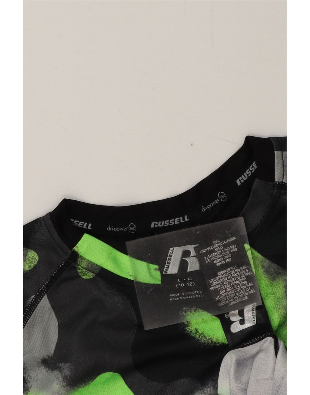 RUSSELL ATHLETIC Drenge T-Shirt Top 10-11 År Stor Flerfarvet