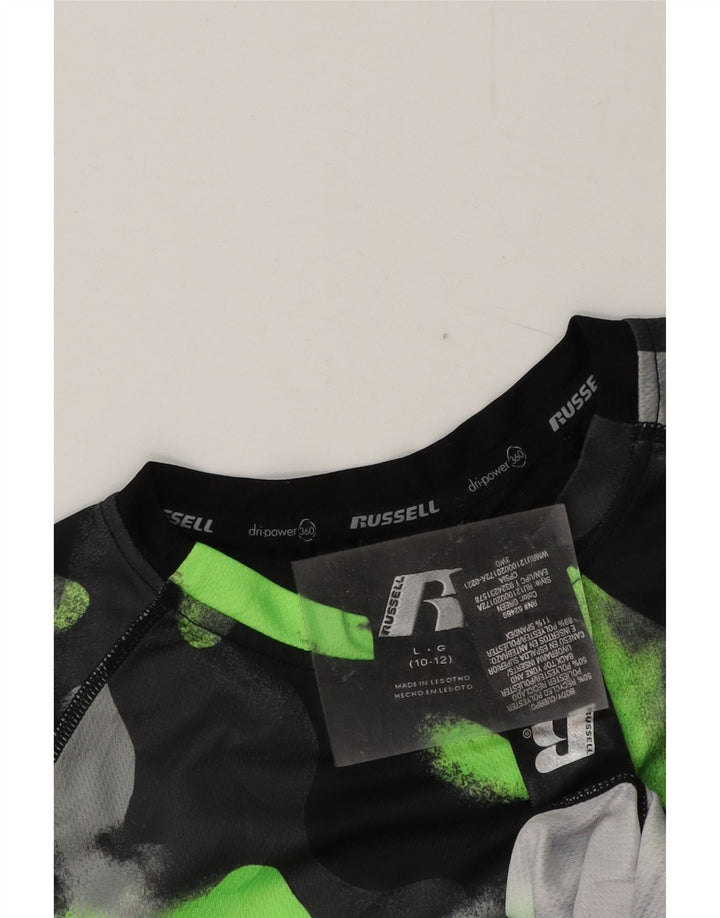 RUSSELL ATHLETIC Drenge T-Shirt Top 10-11 År Stor Flerfarvet