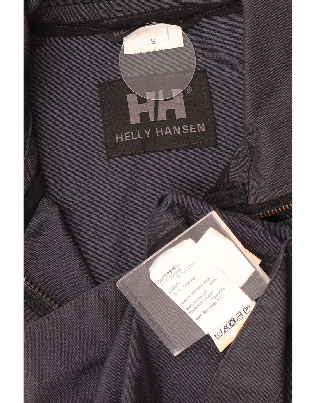 Helly Hansen Herre Utility Jacket UK 36 Small Navy Blue Cotton