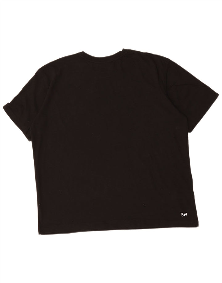 Lacoste Herre Regular Fit T-Shirt Top Stor Sort Bomuld