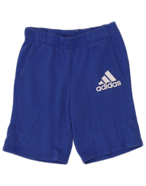 Adidas drenge grafiske sportsshorts 13-14 år blå bomuld