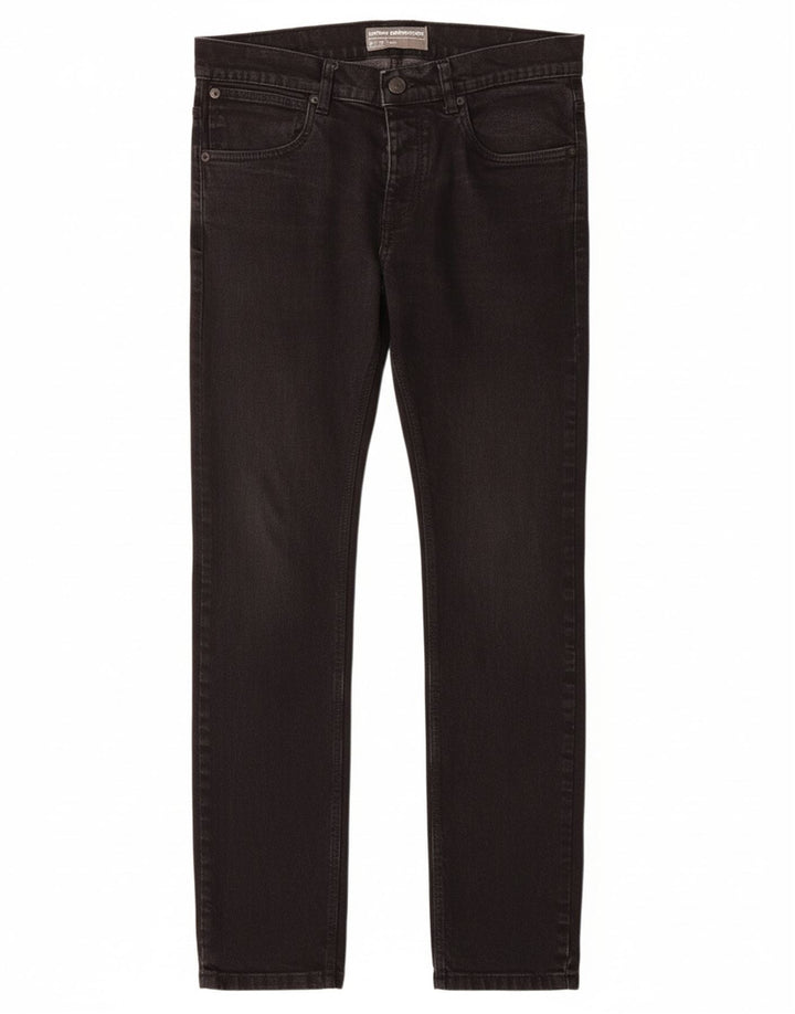 FRENCH CONNECTION Womens Slim Jeans W32 L32 Black Cotton