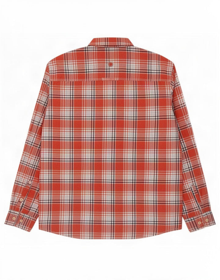 Fat Face Herre Classic Fit skjorte XL rød ternet bomuld