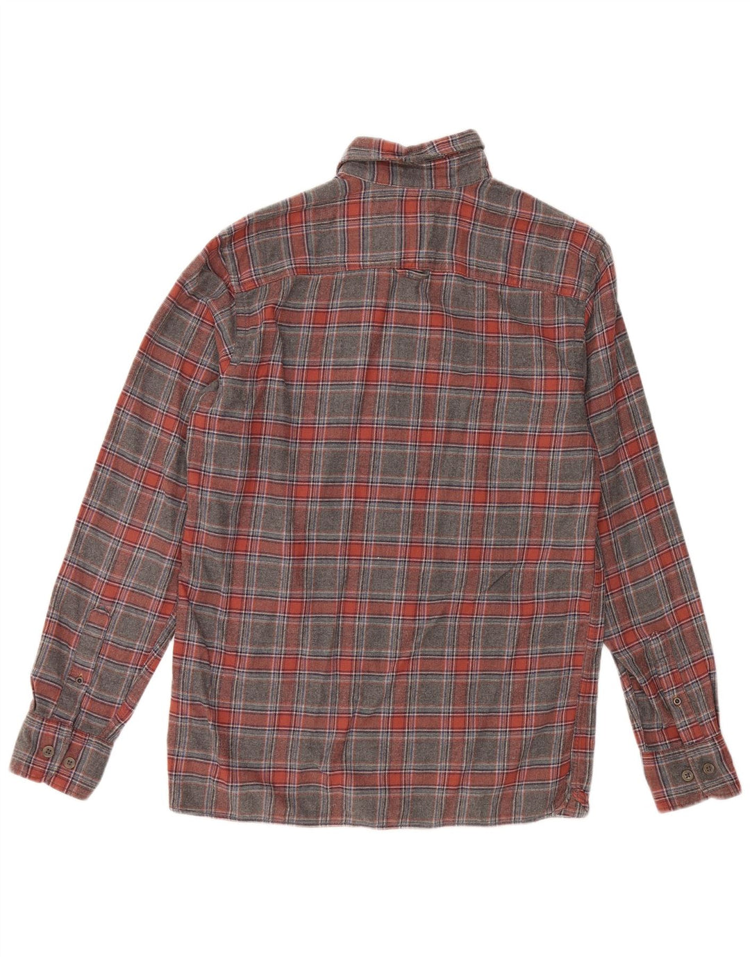 JACK & JONES Mens Flannel Shirt Medium Grey Check Cotton