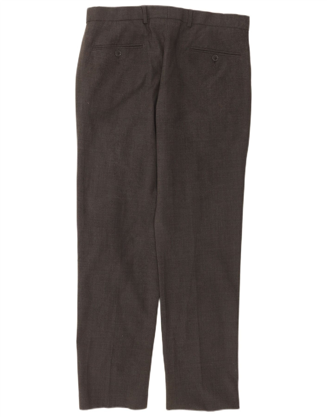 Marks & Spencer Straight Suit Bukser til mænd W32 L31 Grå uld