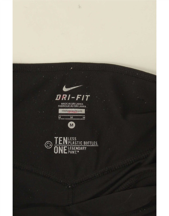 Nike Dame Dri Fit Capri Leggings UK 12 Medium Sort