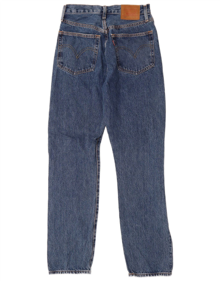 Levi's Dame 501 Straight Jeans W30 L26 Blå