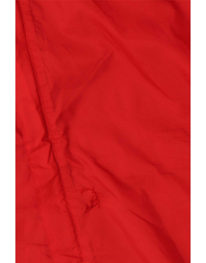 Adidas Regnjakke med hætte til mænd UK 38/40 Medium Rød Nylon