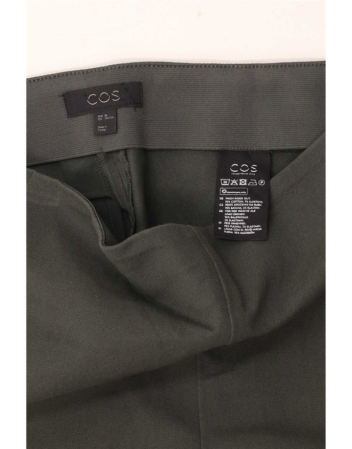 Cos Regular Casual Bukser til kvinder EU 38 Medium W28 L26 Grøn Bomuld