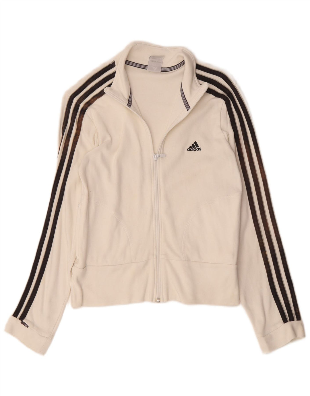 Adidas træningsdragt topjakke til kvinder UK 12 Medium White Bomuld