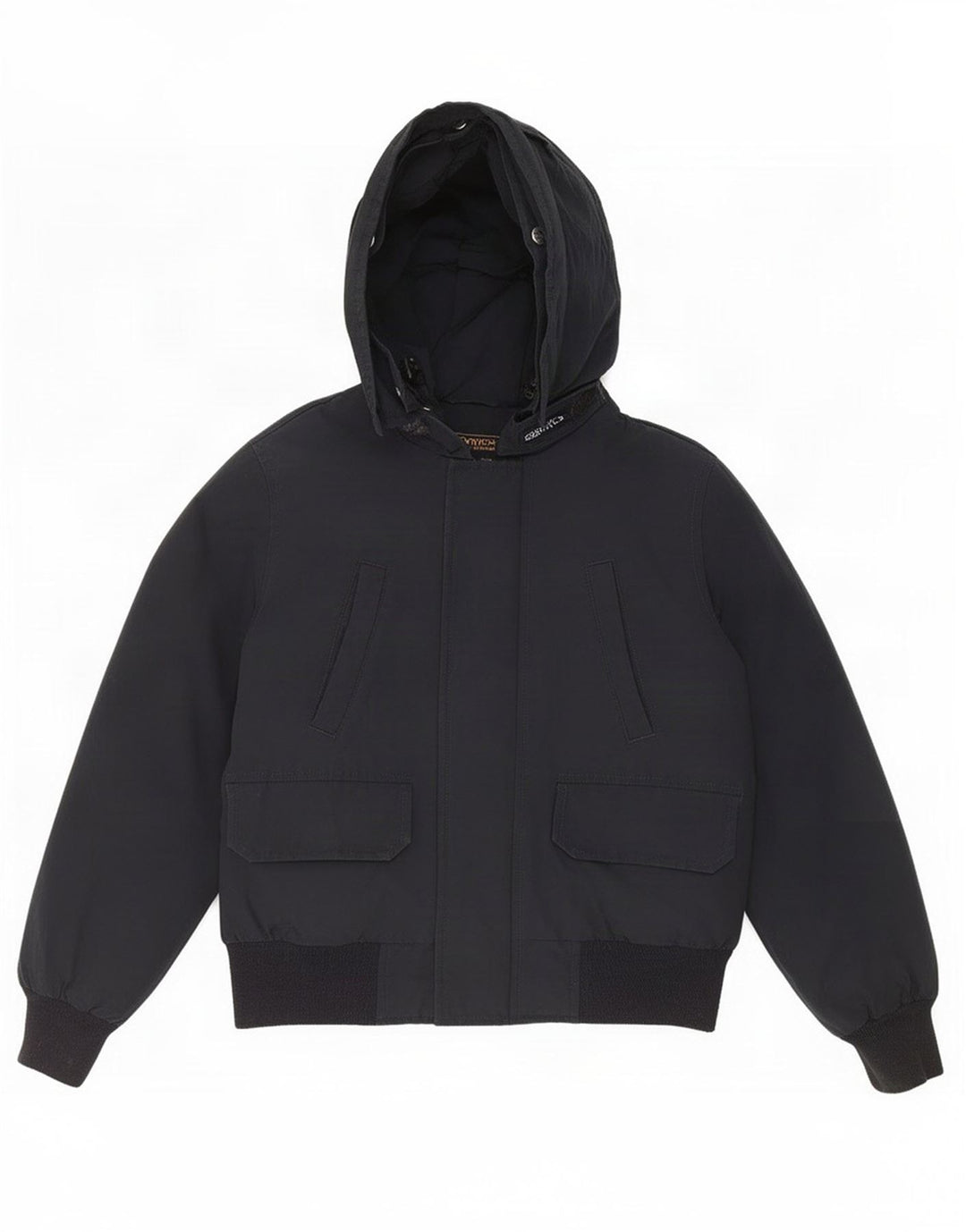 Woolrich hættejakke til drenge 9-10 år sort bomuld