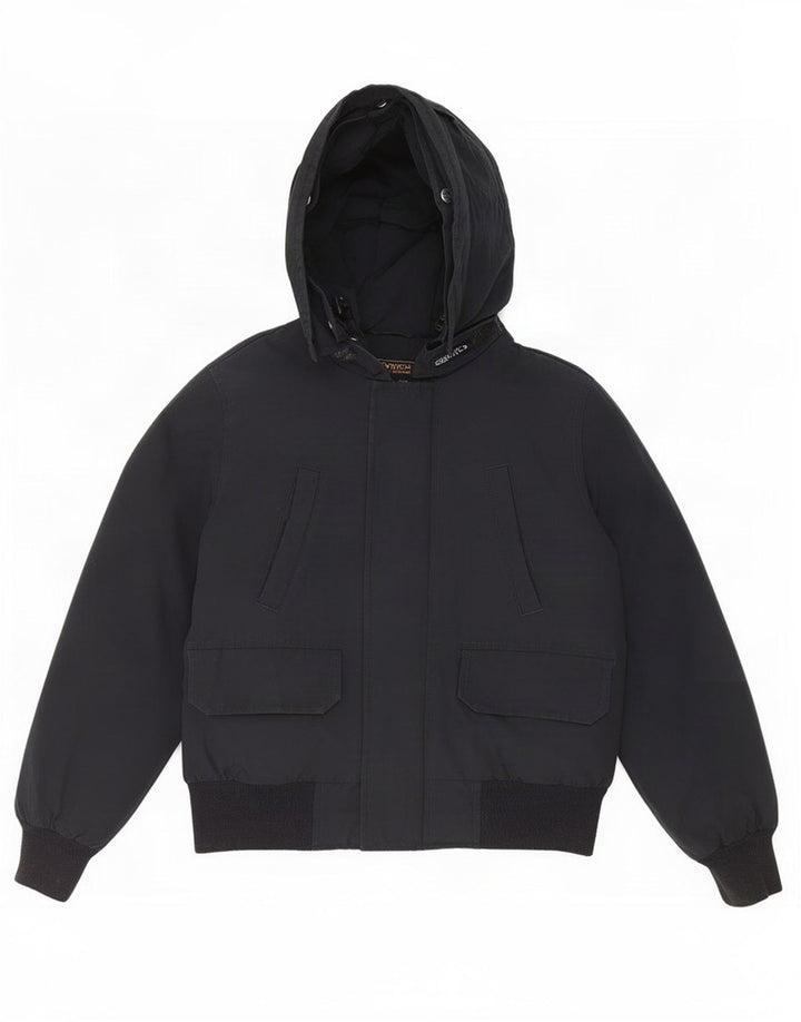 Woolrich hættejakke til drenge 9-10 år sort bomuld